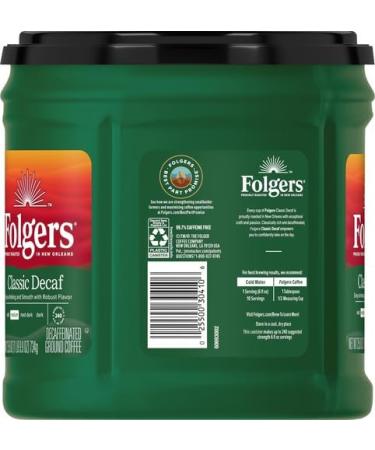 Folgers - Caf Classique D caf in | Caf Moulu de Moyenne Intensite - 1 Canette de 734 g - Buy Online on GoSupps.com