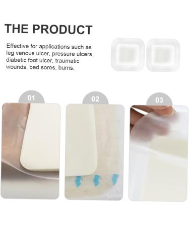 ULTECHNOVO 2pcs Silicone Pressure Sore & Keloid Scar Removal Patch - Waterproof & Adhesive Foams for Absorbent Dressing - Buy Online on GoSupps.com