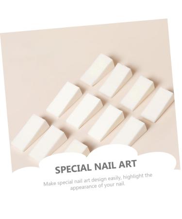 FOMIYES 20pcs Nail Sponge - Professional Makeup & Nail Art Transfer Wedges | French Nail Tool & Stamping Sponge for Perfect Manicures | White Cosmetic Supplies - Buy Online on GoSupps.com