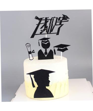 Vaguelly 60 Pcs Insert Card Birthday Party Treat Picks Party Supplies Graduation Grad Cap Cupcake Topper Cake Decoration Picks Food Decor Cake Insert Topper Decorations Birthday Cake Paper - Buy Online on GoSupps.com