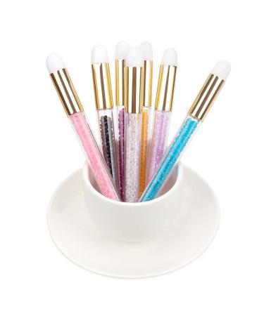 7 Pcs Crystal Lash Shampoo Brushes - Glitter Deep Cleaning Facial Cleansing Brushes for Eyelash Extensions - Makeup Applicators in 7 Colors for Women & Girls - Buy Online on GoSupps.com