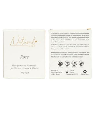 Natural Cilt Roses Soap - 100% Natural & Handmade - Certified Shower Soap for All Skin Types - 100g Pack - Buy Online on GoSupps.com