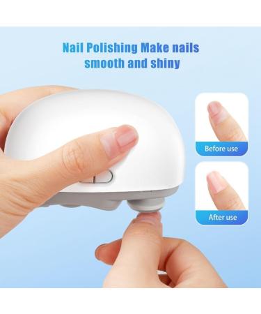 Qtynudy Nail Clipper with Light & 2 Speeds Fingernail Cutter and Polisher Nail Scraps Storage Rechargeable - Buy Online on GoSupps.com