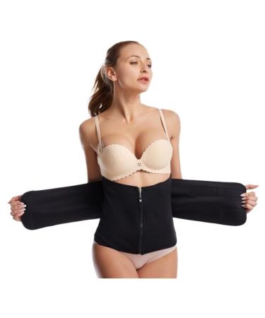 HKDYWTNB Back Brace Lumbar Support Shapewear Compression Invisible Body Shaper Waist Cincher Trainer Corset Tummy Waist Belt XXX-Large Black