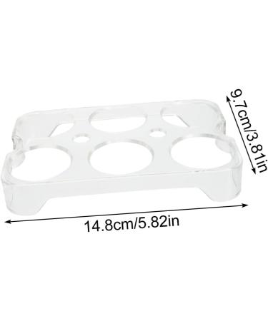 Yardenfun Egg Storage Box Plastic Organizer Bins Drawer Fridge 6 Eggs Tray Egg Tray Container Box Refrigerator Assorted Color 14.8x9.7x2cm - Buy Online on GoSupps.com