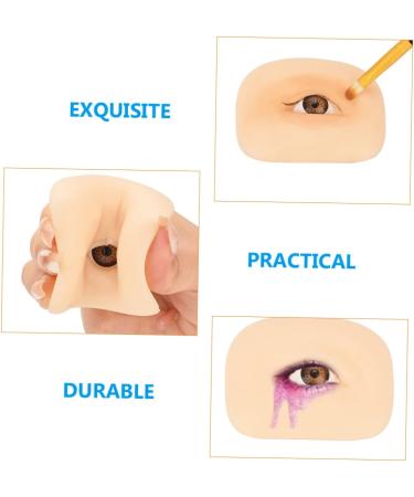 DOITOOL Makeup Practice Skin Silicone Molds Eyeshadow Face Tools Eye Shadow Practice Skin Consumables Bionic 6.9x5.2cm As Shown 2 - Buy Online on GoSupps.com