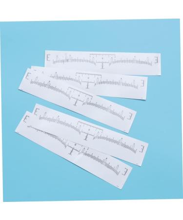 Housoutil 120pcs Disposable Eyebrow Ruler Makeup Stickers Tear-off Design Disposable Gauge Tool Mini Calipers - Buy Online on GoSupps.com