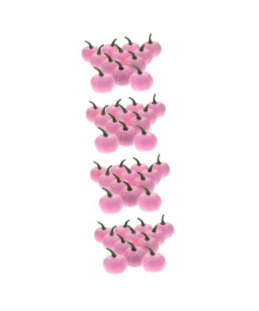 HOMSFOU 48 Pcs Artificial Pumpkin Mini Fake Pumpkins Pumpkin Model Simulation Pumpkin Decor Pink Fall Decor Decorative Pumpkins Lifelike Pumpkins Thanksgiving Foam Household Little Pumpkin
