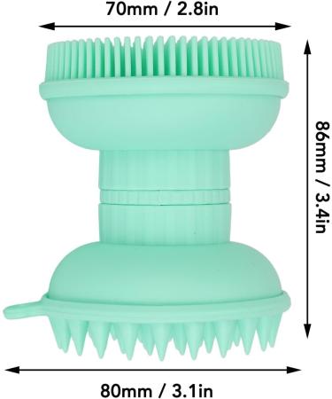 Buy Dual Head Facial Cleansing Brush & Silicone Scalp Scrubber Exfoliate & Massage for Radiant Skin | International Shipping - Buy Online on GoSupps.com