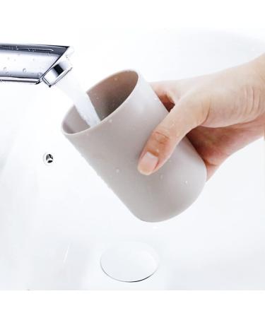 RabyLeo Japanese Mouthwash Cup | Simple Toothbrush Holder for Home & Travel - Coffee & Coffee Design - Buy Online on GoSupps.com