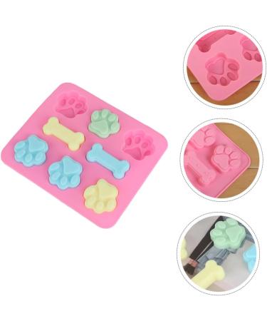 Zerodeko 4 Pcs Pet Cake Mold Ice Block Mold Lollipop Silicone Cake Mold Silicone Ice Cube Trays Silicone Pans for Baking Paw Biscuit Silicone Treat Mold Chocolate Silica Gel Silicone Mold 18x16cmx2pcs Random Colorx2pcs - Buy Online on GoSupps.com