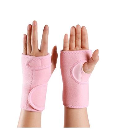 Compression Wrist Support Brace for Men & Women | Adjustable Wrist Support Wraps | Wrist Band Support Sleeve | Carpal Tunnel Brace for Pain Relief Tendonitis Arthritis Gym Sports (Pink Left) Left Pink - Buy Online on GoSupps.com