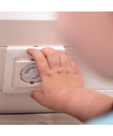 Child Safety Socket Covers - 12 Pack with Rotary Mechanism | Sockets Child Locking Fuse for Babies & Toddlers Protection - Buy Online on GoSupps.com