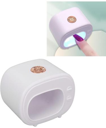 Mini UV LED Nail Lamps with 4 Lamp Beads Fast Drying Portable Gel Nail Polish Curing Lamp Soft Lighting Suitable for All Nail Polishes (White) - Buy Online on GoSupps.com