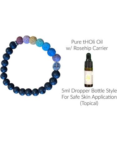 Elastic Lava Stone Bracelet with Rosehip Oil - Essential Oil Diffuser for Aromatherapy - International Shipping - Buy Online on GoSupps.com