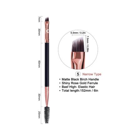 Existing Beauty Angled Eyebrow Brush for Henna Brow Coloring - Spoolie and Comb Duo - 1 Count - Buy Online on GoSupps.com