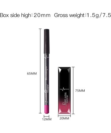 VolksRose 12 Pcs Matte Lipstick and Lip Liner Set Long-Lasting Wear Non-Stick Cup Not Fade Waterproof Lip Gloss Kit Velvety Lip Pencil Durable Nude Beauty Cosmetics Gift Box Makeup Set Kit - Buy Online on GoSupps.com