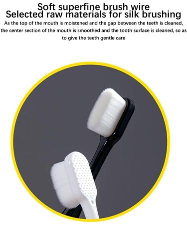 Geardeangloow Hairy Toothbrush - 10 Piece Set | Premium Bathroom Accessories for Pregnancy Care & Travel | Mouth Cleaning Tool in White - Buy Online on GoSupps.com