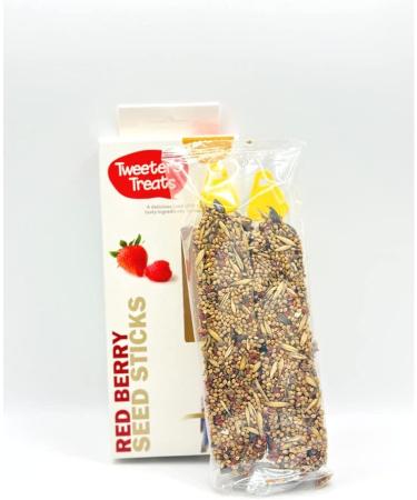 6 PACK MIXED VARIETY TWEETERS BUDGIE HANGING BIRD SEED TREAT STICKS 2PCS 100G 3 FLAVOURS - Buy Online on GoSupps.com