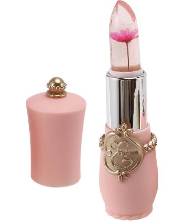Wsidrnty Beauty Shiny Flower Crystal Jelly Lipstick Magic Temperature Change Color Lip Balm Makeup Pink - Buy Online on GoSupps.com