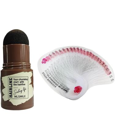 twcrvil Eyebrow Stamp Stencil Kit Waterproof Brow Powder Definer Natural Contouring Styling Conceal Stick Stencils for Women Grey Black - Buy Online on GoSupps.com