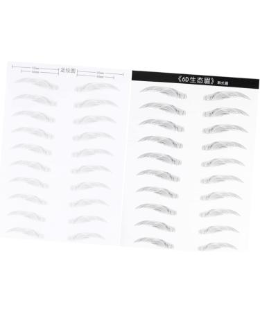 NOLITOY 4 Sheets Pairs Bionic Eyebrow Tattoos 6d Eyebrow Stickers Simulation Eyebrow 3d Makeup Tools Hair - Buy Online on GoSupps.com