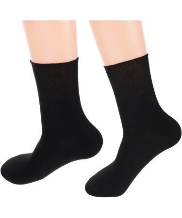 2 Pairs Bamboo Ankle Diabetic Socks for Women and Men - Wide Stretched Elastic Non-Binding Athletic Socks (Small 36-40) - Buy Online on GoSupps.com