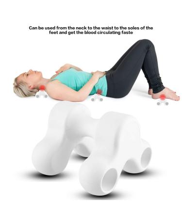 Cervical Neck Traction Cushion - Acupuncture Massage Pillow for Muscle Tension Relief - White - Buy Online on GoSupps.com