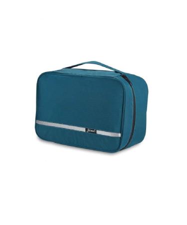 Hanging Toiletry Bag Waterproof Jiemei Travel Wash Bag for Men & Women with 4 Compartments Foldable Compact Size Super Durable Fabric E-green L
