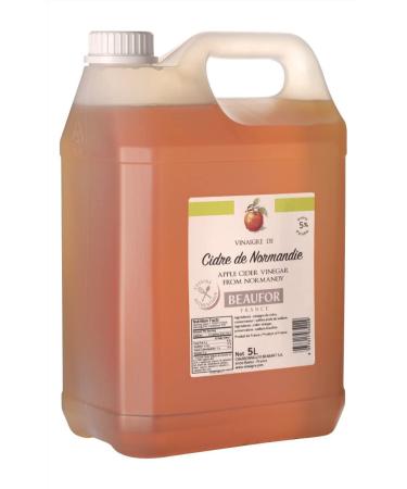 5 L Natural Normandy Cider Vinegar - 5L Can - Ideal for Cooking, Health and Wellness, Horses