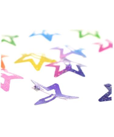 12pcs Colorful Glitter Star Hair Clips - Slip Metal Clasp Pentagram Clips 2.5 cm - International Shipping - Buy Online on GoSupps.com