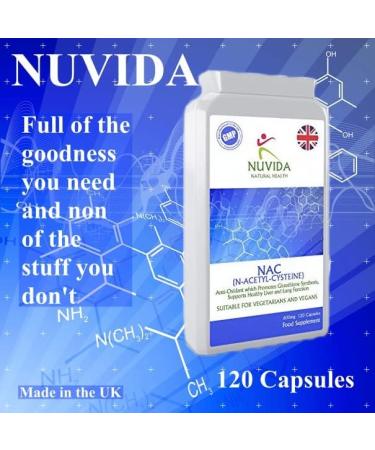 N-Acetyl-Cysteine 600mg - 120 Vegan Capsules | Premium NAC Amino Acid Supplement | Allergen Free & Vegetarian Friendly - Buy Online on GoSupps.com