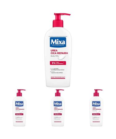 Mixa Body Milk for very dry and cracked skin regenerating body lotion against itching with urea and panthenol urea Cica Repair + 250 ml (pack with 4) 250 ml (4 Pack) Body lotion