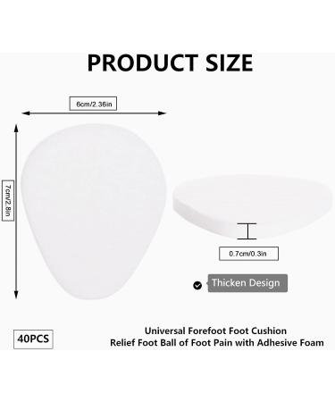 Sucrain Metatarsal Felt Feet Pads - 40 Pieces | Foot Pain Relief Cushion for Men and Women - Buy Online on GoSupps.com
