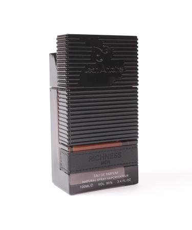 Almas Perfumes Jean Antoine Richness Eau De Parfum Spray - Sweet Smelling Spray - 3.4 Fl Oz (100 ml) - Long-Lasting Aroma - Luxurious Scent of Arabia for Men