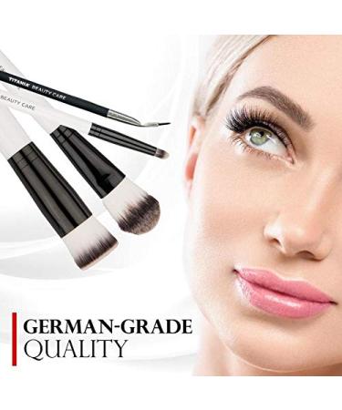 Titania Professional Makeup Brush - Large Rounded Foundation Applicator for Teens & Women - Premium Wood Shaft - Buy Online on GoSupps.com