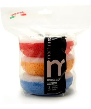 Buy MartiniSPA Massage Color Round Sponge Family Pack | 3 Pieces - International Shipping Available - Buy Online on GoSupps.com
