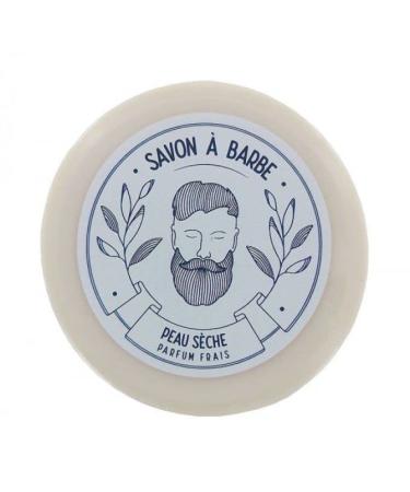 Shaving soap for dry skin 80g - fresh fragrance - made in France