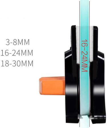 Double-Sided Glass Cleaner Wipe Window Cleaner Window Artifact Suitable for 16-24mm Thickness Glass - Buy Online on GoSupps.com