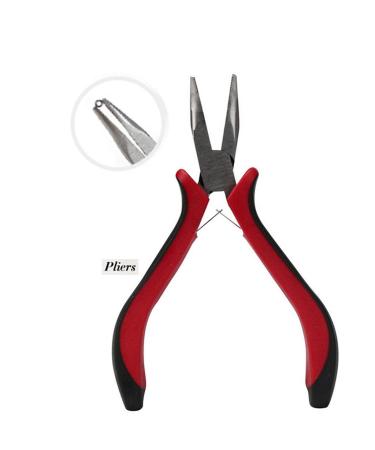 Professional Hair Extension Tool Pliers Hook Needle with 200PCS 5mm Micro Silicone Rings for Hair Extensions - Buy Online on GoSupps.com