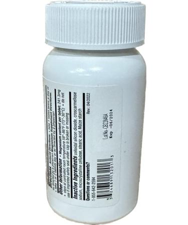 Magnesium Oxide 400mg Tablets - 120 Count - Dietary Supplement Antacid - Buy Online on GoSupps.com