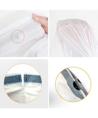 20 Bags Bin Liners 9L 12L Bin Bags with Drawstring Tall Trash Bags Portable Classification Bags White 8 roll - Buy Online on GoSupps.com