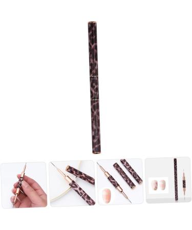 Healeved Leopard Print Double-ended Nail Art Pen Nail Art Brush Flamingo Scrunchies Nail Drawing Liner Pen Liner Brush for Nails Nail Gel Polish Nail Liner Brush Metal Double Head Nail Glue - Buy Online on GoSupps.com