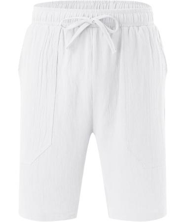 Shop Cewifo Camouflage Men s 3/4 Shorts Loose Fit Elastic Waist Casual Beach & Yoga Pants (A2-White XXL) - International Shipping Available - Buy Online on GoSupps.com