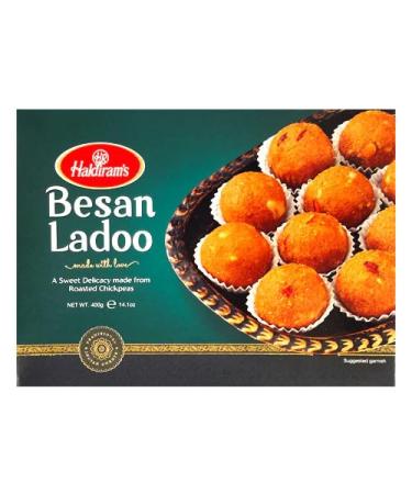 Haldiram s Besan Ladoo | 400g (Pack of 6) | Popular Indian Sweets on Every Occasions Rich Flavour | Dessert | Sweet Gifts | Festival Special | Diwali Celebrations