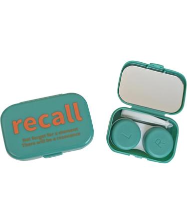 Mini Contact Lens Case Set - Cute Beige Travel Container for Lenses with Tweezers | Perfect for International Shipping - Buy Online on GoSupps.com