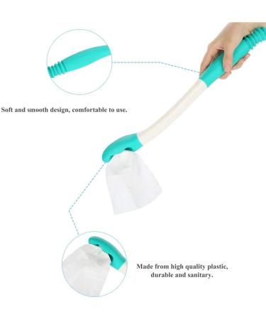 Toilet Aid Tool Long Range Comfort Easy Wipe Long Handle Bottom Wiper Holder Toilet Paper Tissue Grip Self Wipe Aid Helper Suitable for those with arm or back strength disorder - Buy Online on GoSupps.com