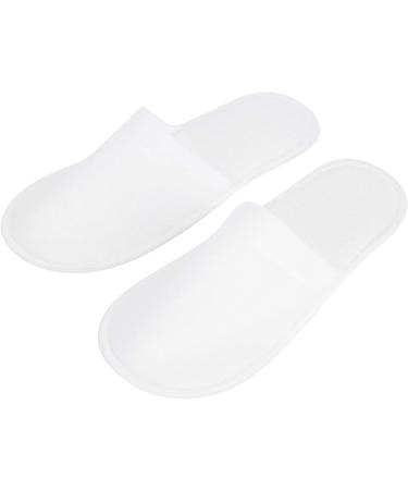 Buy 50 Pairs of Disposable Hotel Slippers - Universal Size Non-Slip Travel Shoes for Men & Women - Thick Fabric Portable Spa Solutions - Buy Online on GoSupps.com