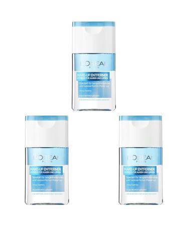 L'Or al Paris Make-up remover facial cleaning especially for long-lasting and waterproof eye and lips make-up suitable for sensitive eyes 1 x 125ml (pack with 3) 125 ml (3 pack)