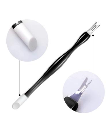 Allstarry 30-Piece Nail Cuticle Trimmer Set - Double Head Dead Skin Cuticle Knife Removal Fork - Nail Cleaner & Pusher Tools for Men and Women - Black - Buy Online on GoSupps.com
